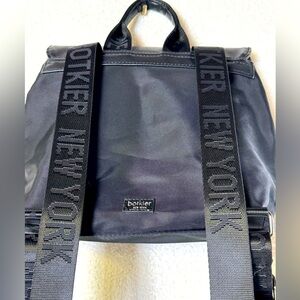 Botkier New York black nylon/leather backpack purse